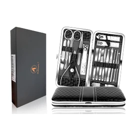 Manicure Set, 18-Piece Nail Scissors Set, Pedicure Set, Manicure Set, Women's Nail Clipper, Fingernail Set, Travel Beauty Set (18-Piece Set)