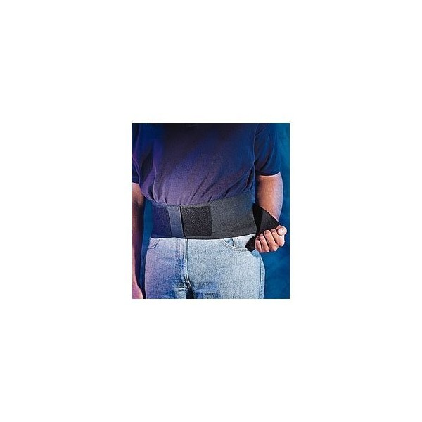 Back Support - Small 6" Elastic Industrial Belt Black. No