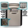Medium Size Wall Mounted Key Safe 4 Wheel Combination Key