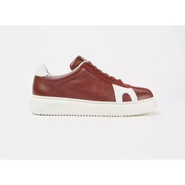 Camper Leather Lace-Up Sneakers Runner K21 | Burgundy | Sz-10