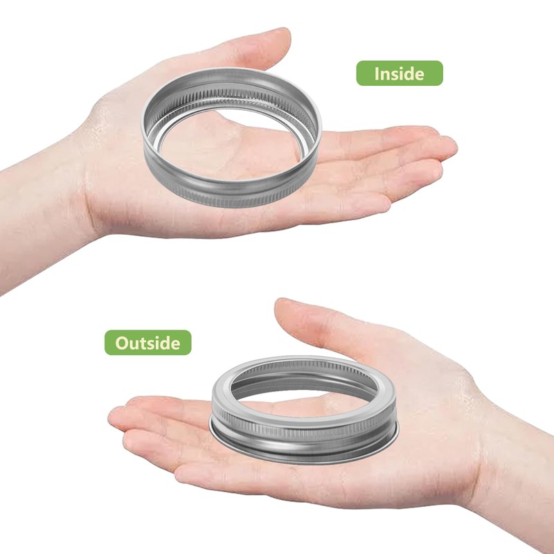 Mason Jar Replacement Rings or Tops Durable 70mm/2.76" Regular Mouth