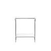 Artmaze Clear Acrylic End Table，2-Tier，Nightstand for Living Room and Bedroom,Easy