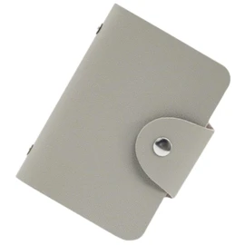 VOLAN Skimming Magnetic Card Case, RFID Block, Stores 24 Cards, Simple, Credit Card Holder, Unisex,, gray