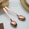 Kyraton Rose Gold Teaspoons 12 Pieces 14 cm Stainless Steel