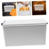 CIYODO 1pc Rectangular Toast Mold with Lid Silver Bread Baking