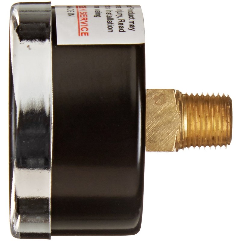 PIC Gauge 102D-158D 1.5" Dial, 0/60 psi Range, 1/8" Male