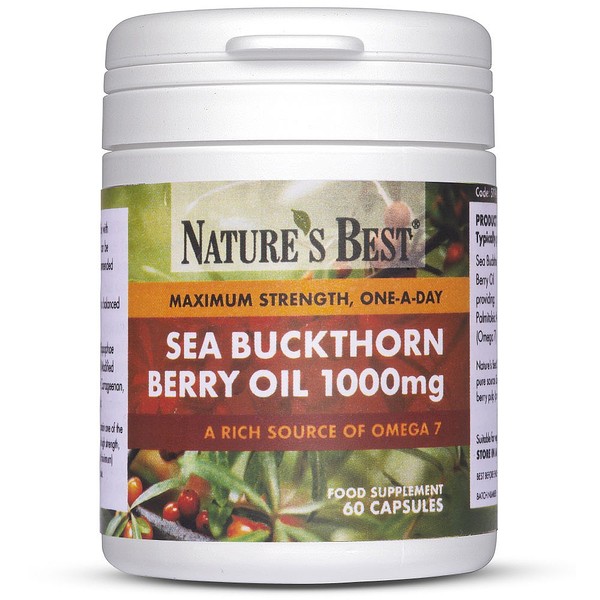 Natures Best Sea Buckthorn Berry Oil 1000mg, Rich Source Of
