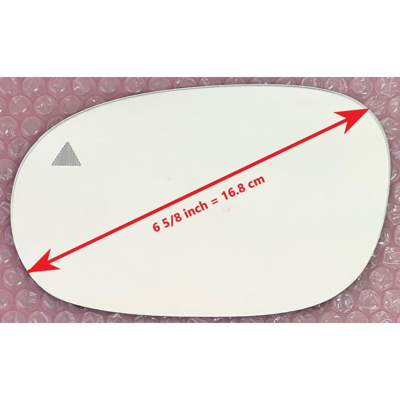 Replacement Blind Spot Mirror Glass with Full Size Adhesive for