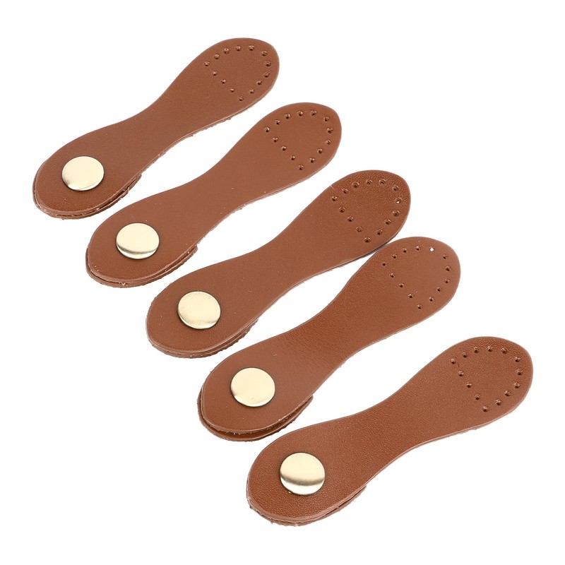5 Set Leather Snap Buckles Soft Wearable DIY Sewing Leather