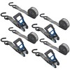 Secure Tite 4-Pack Ratchet Straps, 1' x 12', Vinyl Coated