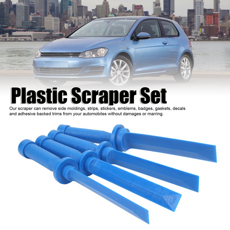 4PCs Plastic Chisel Scraper Set Non Marring Universal Scraper Remover
