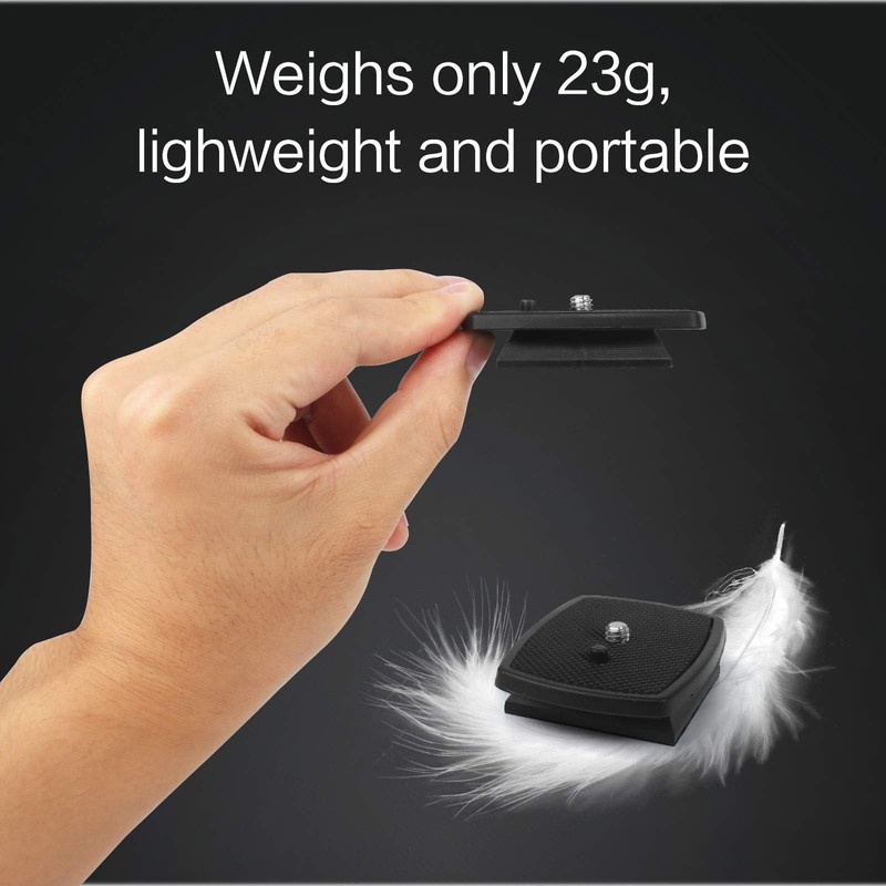 3 Pieces Quick Release Plate Clamp, Plastic Tripod Adapter Plate