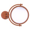 Allied Brass WM-4/3X-ASP 8 Inch Wall Mounted Make-Up Mirror 3X