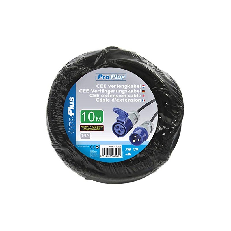 ProPlus Cable CEE Plug Cable Length 10 m