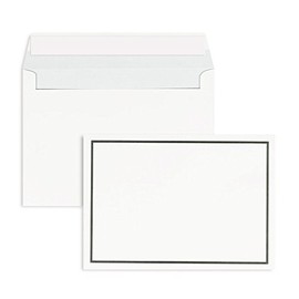 Mourning Envelopes | Premium | 125 x 176 mm (DIN B6) White (Pack of 50) with Peel Off Strips | Envelope Envelopes
