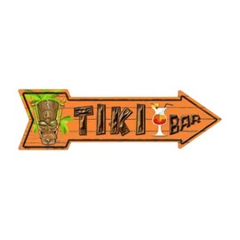 Smart Blonde Outdoor Decor Tiki Bar Novelty Metal Arrow Sign A-173