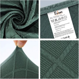 Fuloon Universal Dining Bench Cover Elastic Chair Cover Dining Room Removable Dining Chair Cover Dining Room Chair Dining Room Cover (Matcha Green, Polyester)