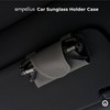 Ompellus Car Sunglasses Holder Case, Leather Sunglasses Holder Clip for
