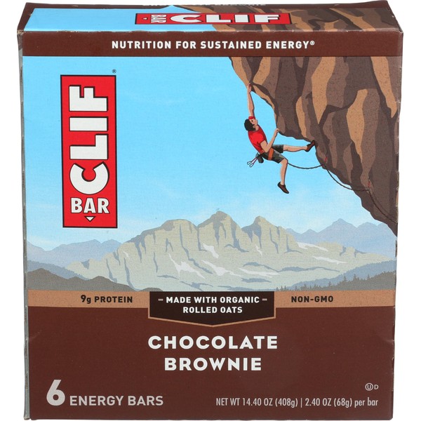 Clif Bar Energy Chocolate Brownie Bar, 6 Count