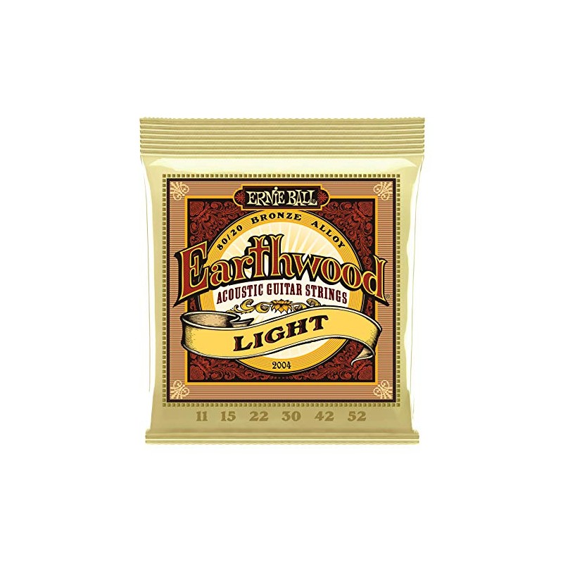 【正規品】 ERNIE BALL 2004 アコースティックギター弦 (11-52) EARTHWOOD 80/20 BRONZE LIGHT