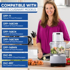 Food Processor Large Pusher & Sleeve for Cuisinart DLC-018BGTXT1