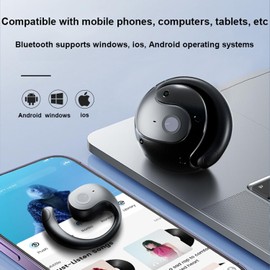 KINGGOO Translation earbuds, 144 Online Languages Translation earbuds real time, Equipped with AI App, BT 5.4, HiFi Stereo Sound, Language Translator, Travel & Business Headphones | UK Version (Black)