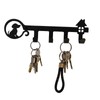WANGCL Decorative Wall Mounted Iron Key Holder, 10 inch with