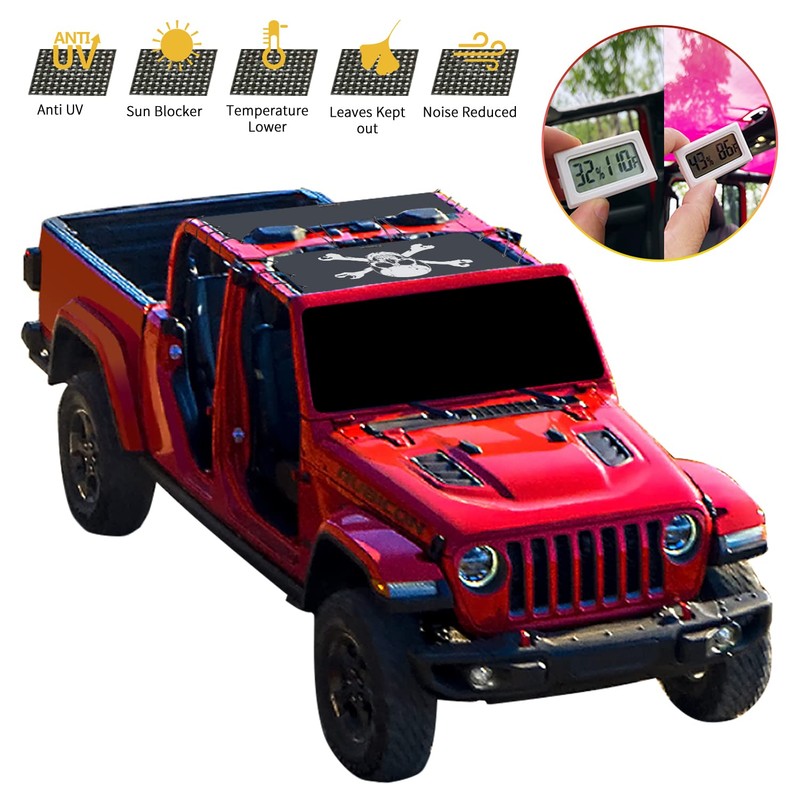 Shadeidea JT Sun Shade Top Compatible with Jeep Gladiator Top
