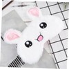 Outanaya Lightweight Sleep Mask Rabbit Pattern Soft Eye Cover for