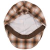 Seeberger Checked Flat Cap (One Size, Brown), brown, Unit size