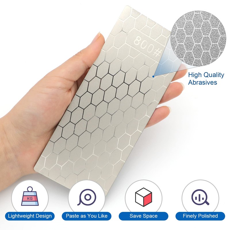 Diamond Sharpening Stone, 5 Pcs Knife Sharpening Stone with Extra