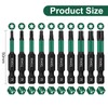 UBESTHS Torx Bit Set, 10 Pieces, Screwdriver Bits Set, 1/4