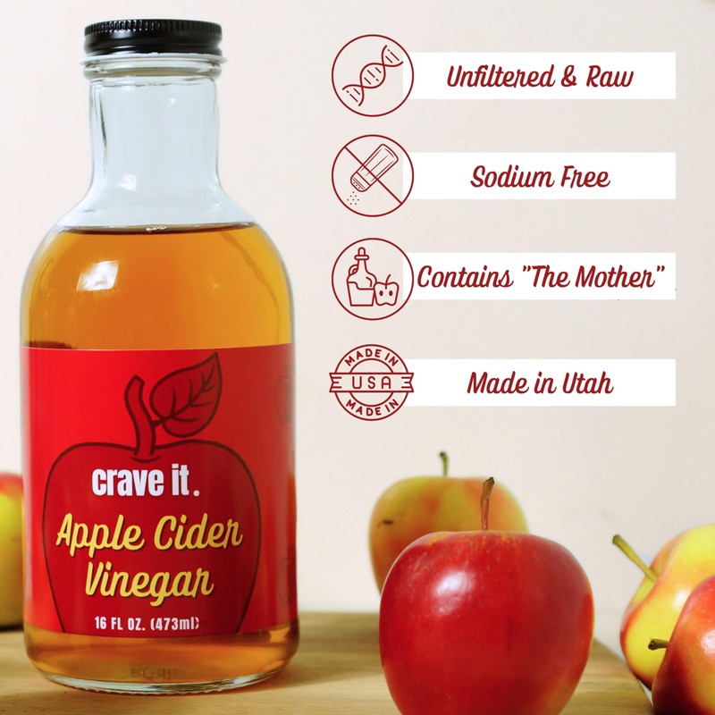 Crave It. Apple Cider Vinegar with Mother - Gut Health
