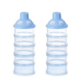 KOSMOX Dispensador de Leche en Polvo para Bebe, Porta Leche en Polvo para Bebe, Contenedor de Almacenamiento de Viaje, Portátil Dosificador Leche en Polvo