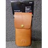 Unbranded LEATHER Carrying Case, Front Loading, 2.3x5.0x9 In (4WPZ1)