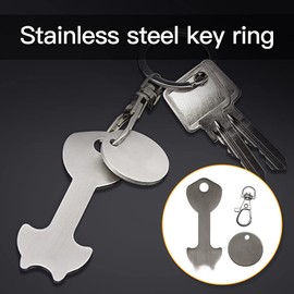 LYYDAN Shopping Trolley Releaser, Removable Shopping Trolley Token Key Fob Made of Stainless Steel, No Sticking in the Lock, Shopping Chip Keyring for Shopping Trolley Pack of 2