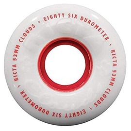 Ricta 53mm Clouds Red 86a Skateboard Wheels