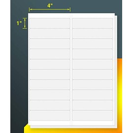 iLable 20UP 4" x 1" Address,Mailing & Barcode Labels for Laser & Inkjet Printers[100 Sheets,2000 Labels]