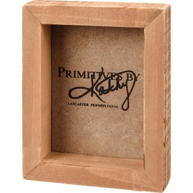 Primitives By Kathy 113432 The Beach is My Happy Place Mini Box Sign, 4-inch Length, Wood