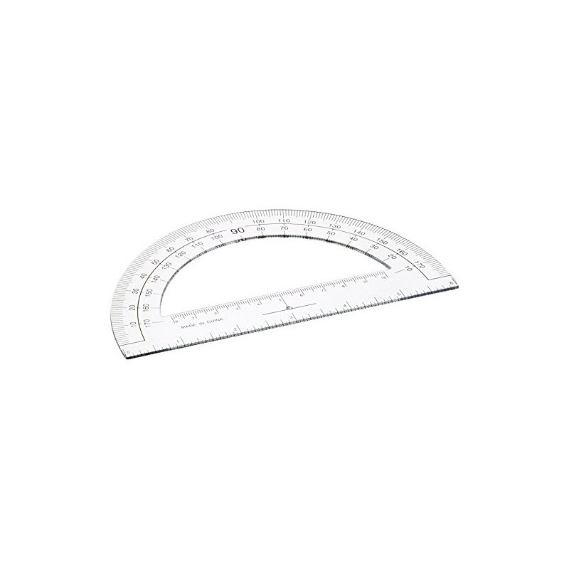 Sparco Plastic Protractor, 6-Inch Long, Clear (SPR01490)