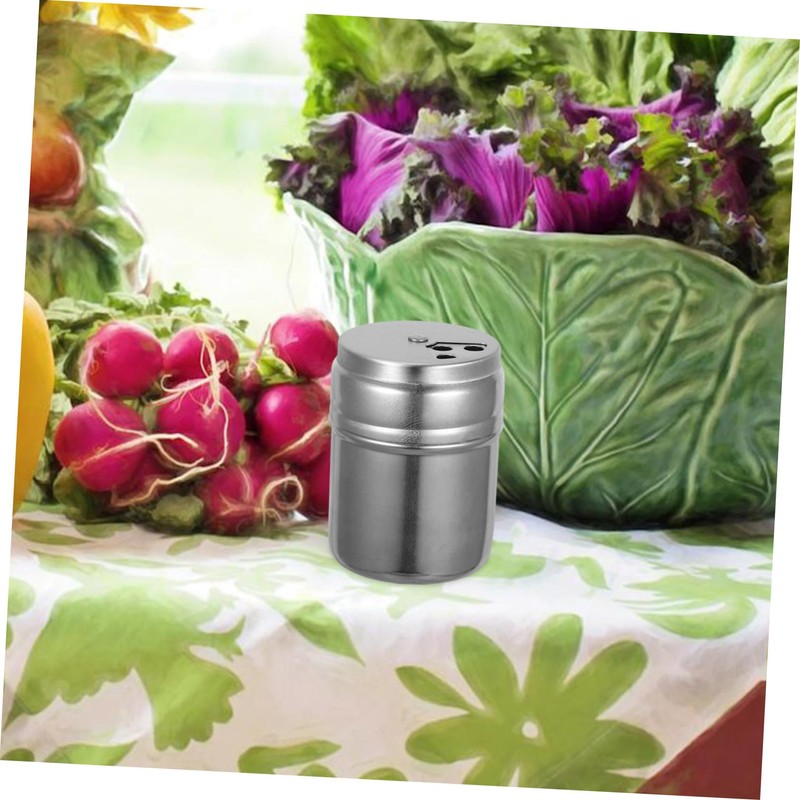 LABRIMP 3Pcs Portable Stainless Steel Spice Dispenser with Rotating Tops