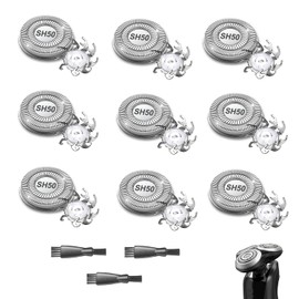 9 Packs SH50 Replacement Heads Compatible with P-hilips Norelco Series 5000 Replacement Heads,Electric Shaver Blades & Cutters Compatible with Series 5000, AquaTouch, PowerTouch Shavers