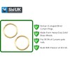 Hollow Brass Plated Curtain Rings - 20 mm O Shaped