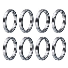 sourcing map 8pcs 6705-2RS Deep Groove Ball Bearings 25x32x4mm Chrome Steel Bearing Double Sealed Precision Bearings, P6(ABEC3)