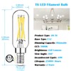 Mlambert 24 Pack Dimmable T6 LED Bulbs,4W Equal 40W e12