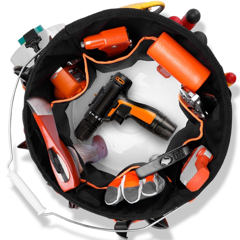 WISEPRO Bucket Tool Organizer, Bucket Organizer with 30 Pocket, Tool