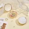 MAYJOYDIY 2Pcs White Shell Shape Jewelry Trinket Box Natural Seashell