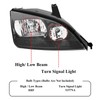 Headlights Assembly compatible with 2005 2006 2007 Ford Focus Halogen