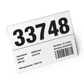 Durable 116219 Hard Cover Identification Bag with Fold, A5 Landscape, Pack of 10, Transparent