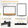 QUEENLINK Large Dry Erase Calendar for Wall, 36"x24" Double-Sided Magnetic